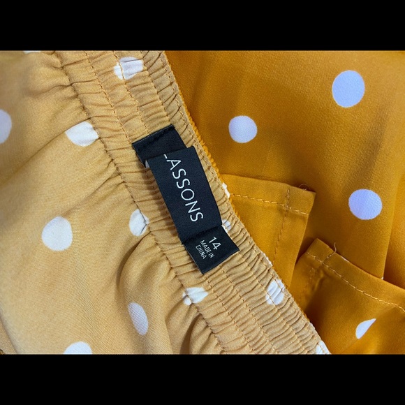 Glassons Orange Polka Dot Jumpsuits Size 14 - Picture 7 of 9